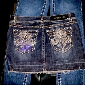 L.A idol skirt jeans #skirt